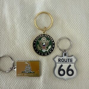 Key Fobs Die Struct. Vintage 3D New. Lot Of 3.   4209